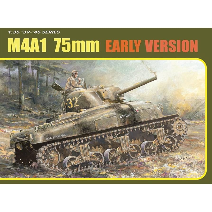 ドラゴンM4A1シャーマン戦車 1/35 スケール M4A1シャーマン 75mm砲搭載前期型 アメリカ軍 ドラゴン 1/35